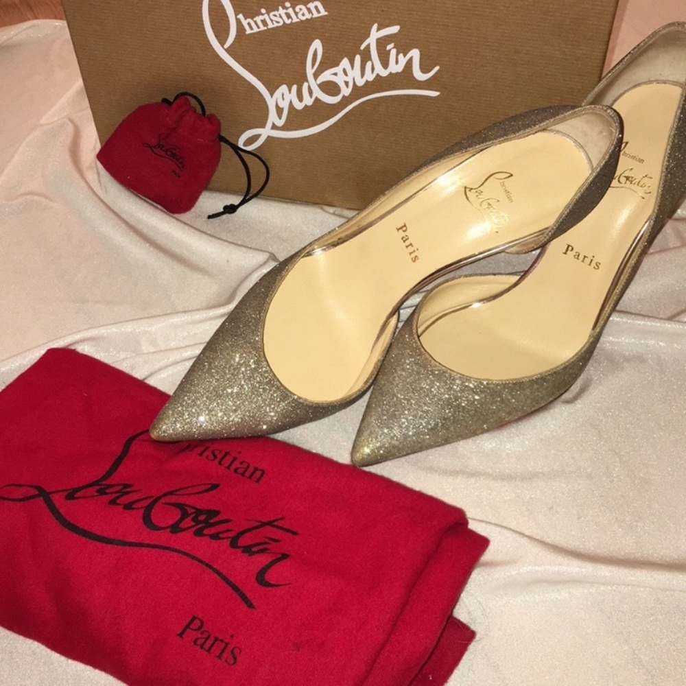 Christian louboutin D’orsay 100mm glitter